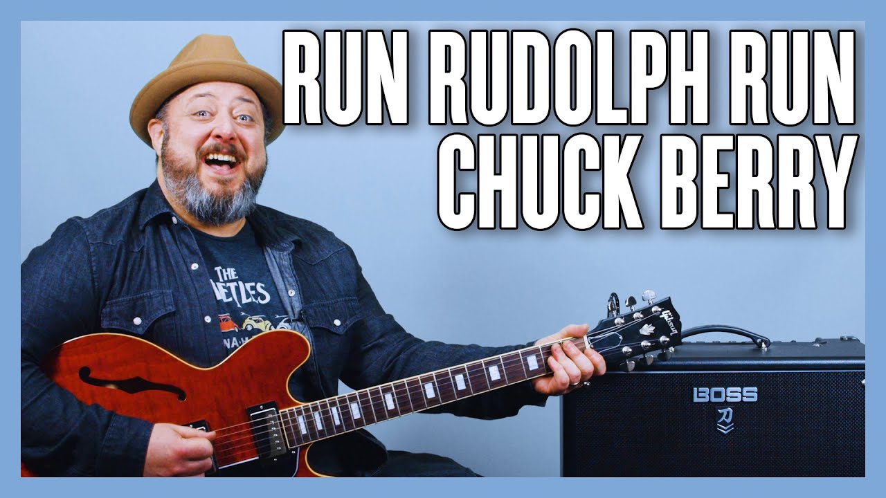 Chuck Berry Run Rudolph Run Guitar Lesson + Tutorial
