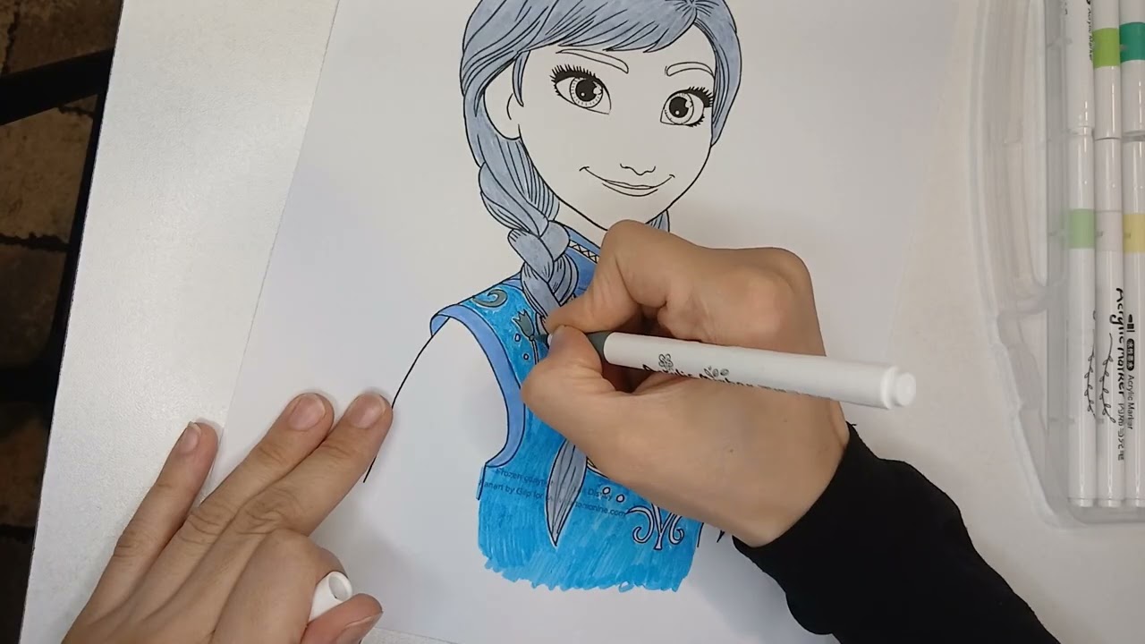 تلوين آنا – تعلم الألوان للأطفال