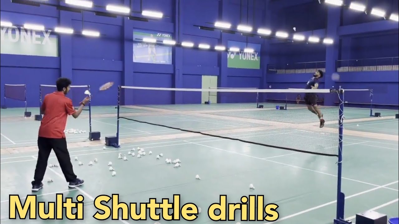 Badminton training - Multi Shuttle drills