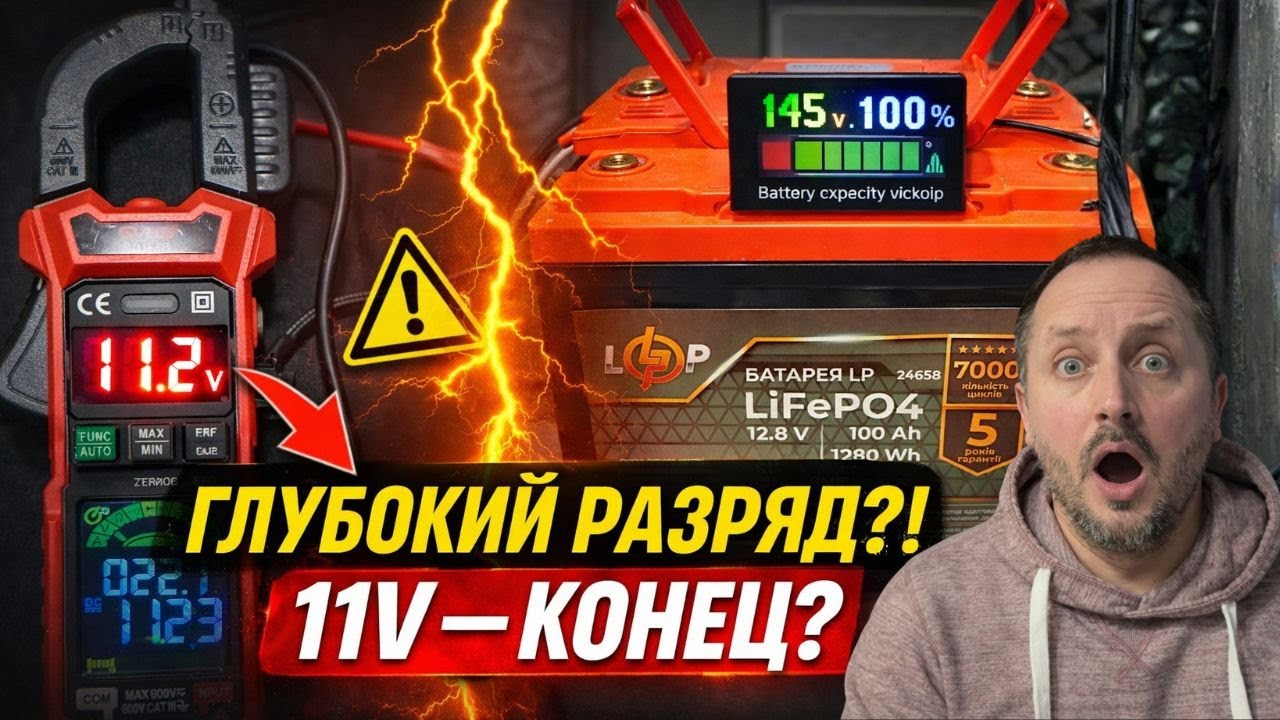 Глубокий разряд LiFePO₄ — это правда смерть аккумулятора… или миф?