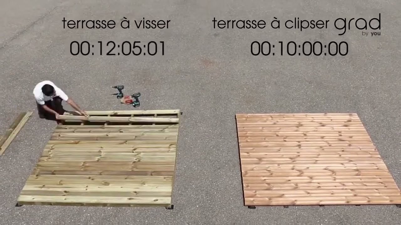 Comparativa de instalaci&oacute;n tarima Exterior EasyClip y sistema tradicional