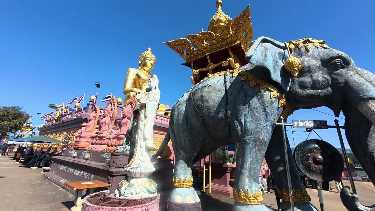 The Golden Triangle at the Mekong in Thailand in 4K
