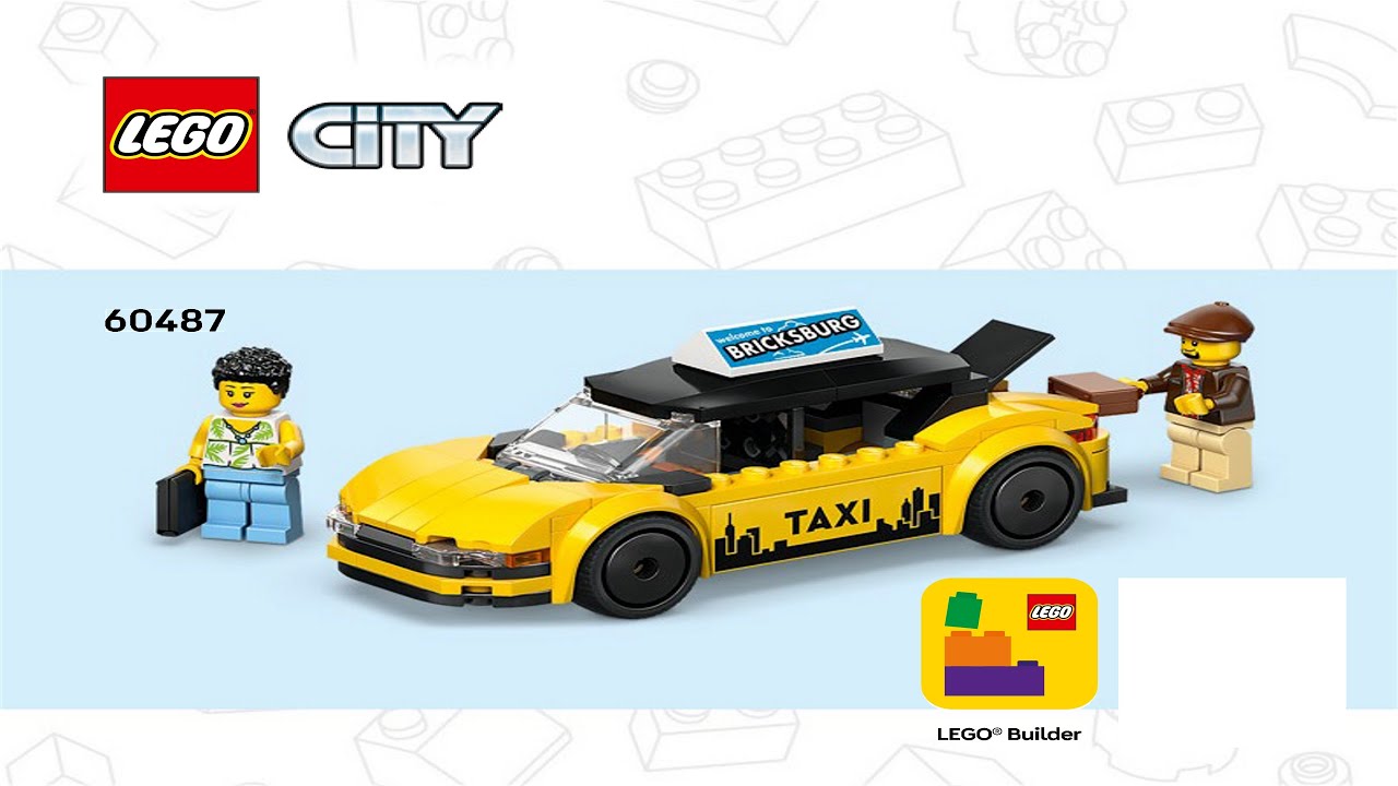 🚧 Instrukcje LEGO 🚧 Miasto 🚧 60487 🚧 Ż&oacute;łta taks&oacute;wka 🚧