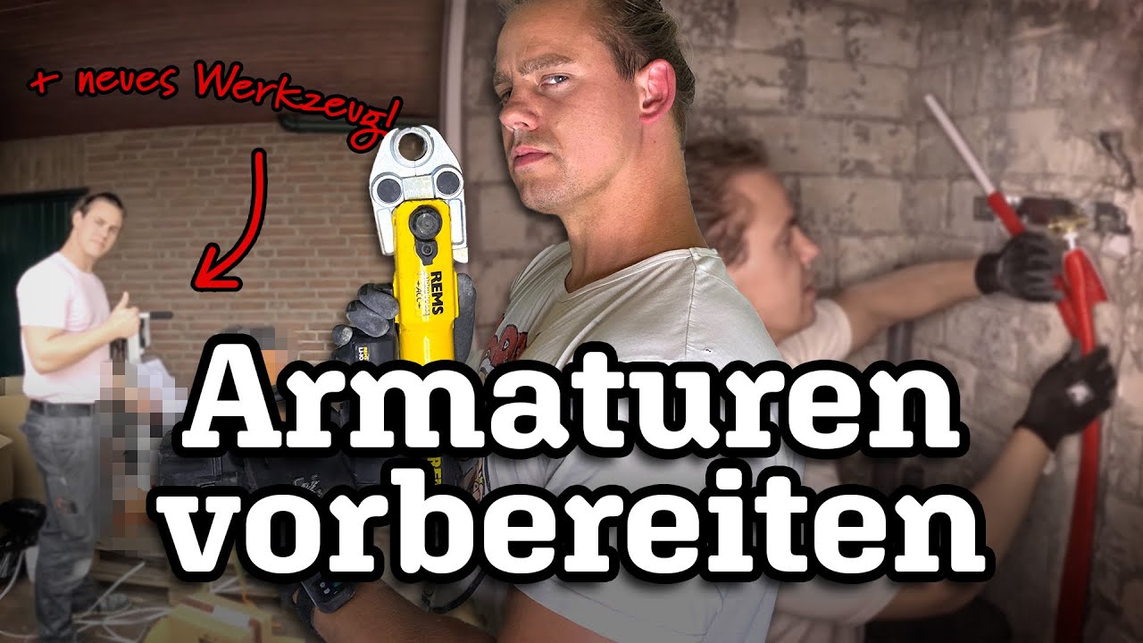 Wandscheiben für Duscharmatur montieren & Aluverbundrohre verpressen / Aus ALT, mach NEU! Episode 8