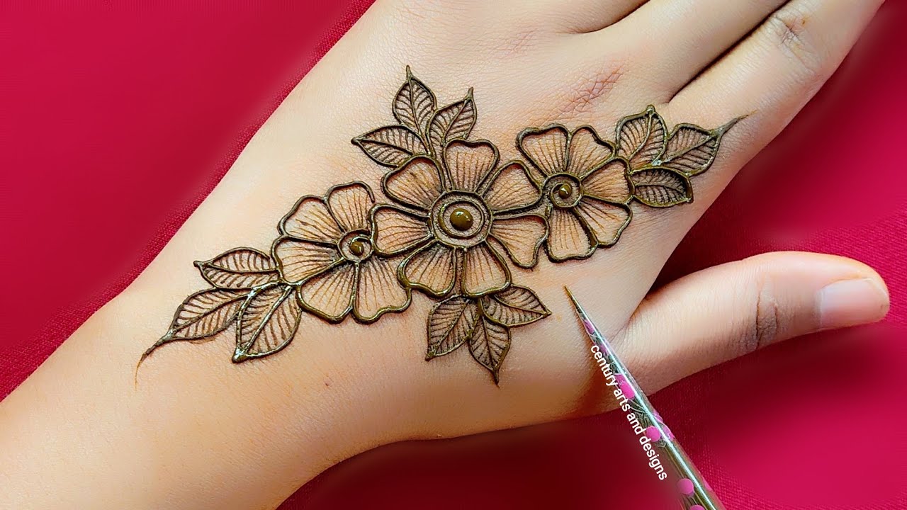 Easy simple mehndi design | Back hand mehndi design | mehndi ka design | Mehndi design | mehndi