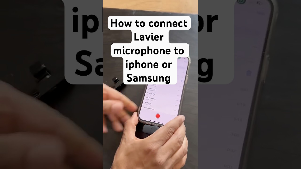 Step by step guide to connect Wireless Lavalier Mic#microphone #lavaliermic #contentcreators
