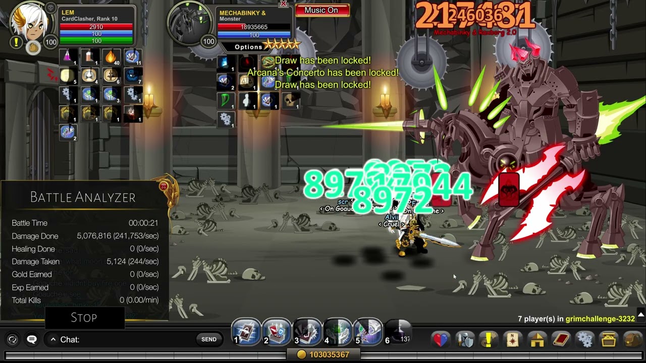 AQW: New WR for 7 man ultras Ft Cardclasher , AOT , CSS
