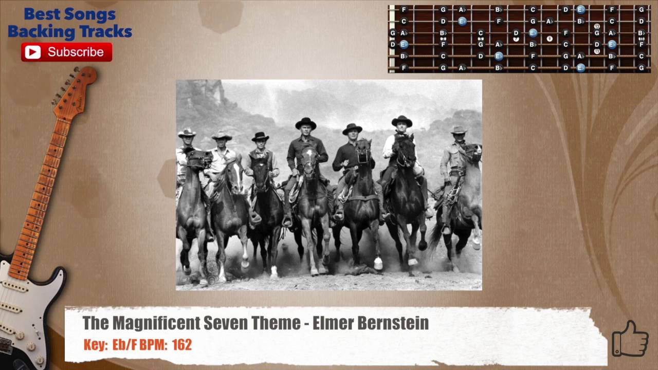 🎸 The Magnificent Seven Theme &bull; Elmer Bernstein Guitar Backing Track