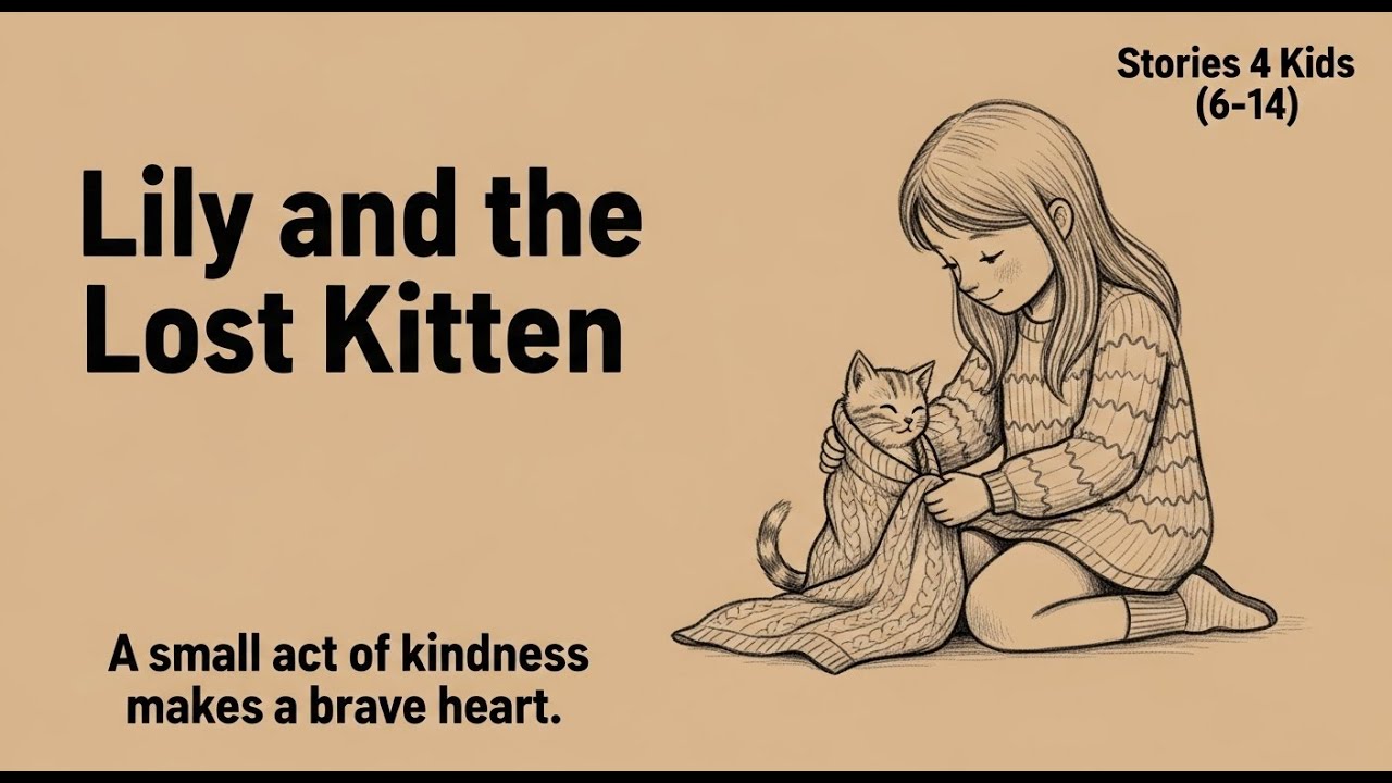 Lilly and The Lost Kitten | English Moral Story For Kids