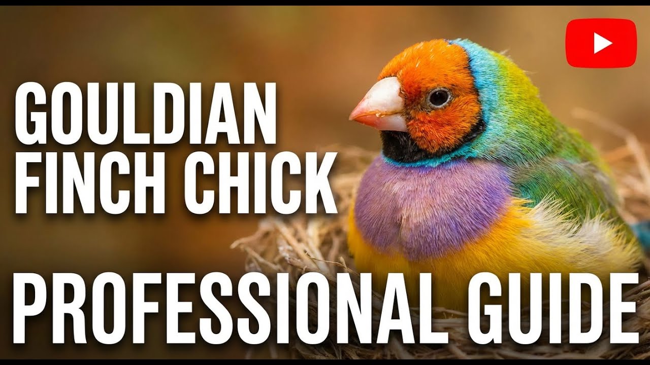 Gouldian finch chick in a nest #birds #viralvideo