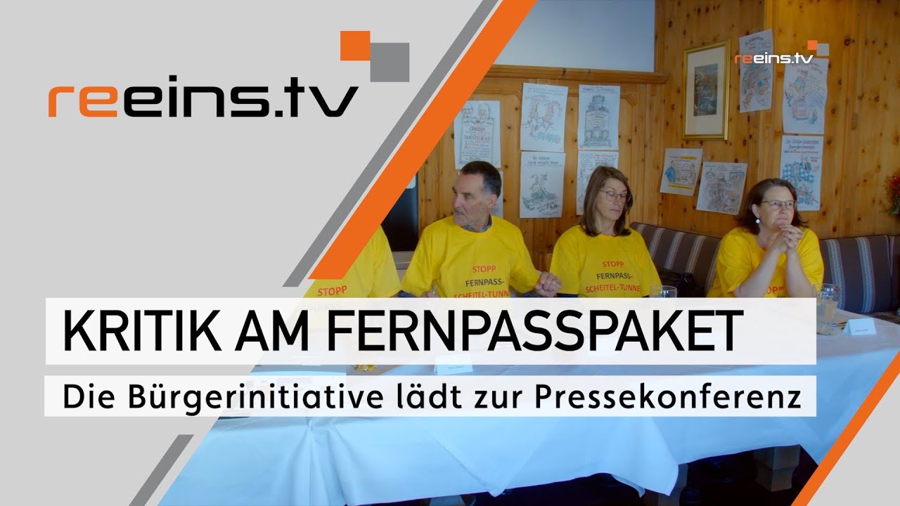 Pressekonferenz der Bürgerinitiative zum Fernpasspaket