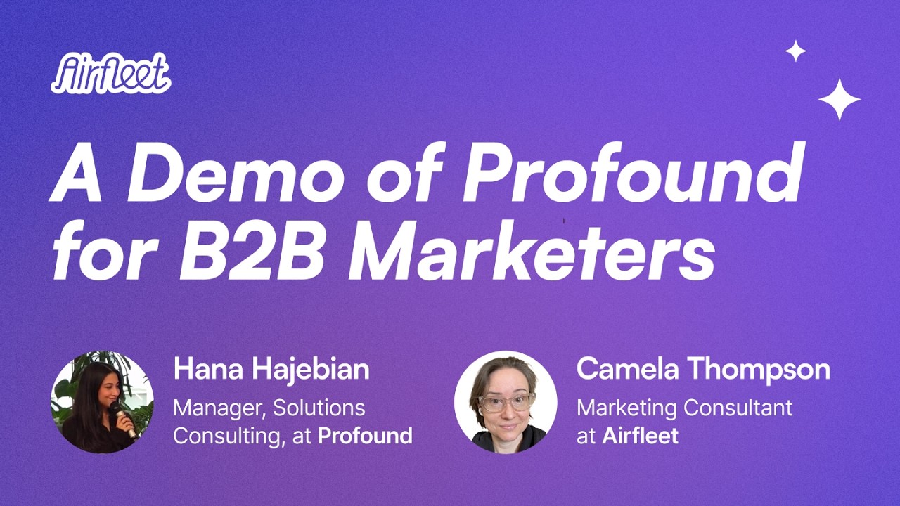A Demo of Profound for B2B Marketers with Hana Hajebian