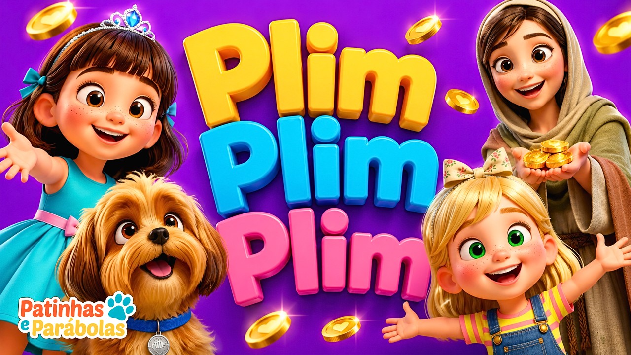 Moedinha Brilhante Plim Plim Plim! A história da viuvinha✨🪙 (Histórias Bíblicas Infantil)