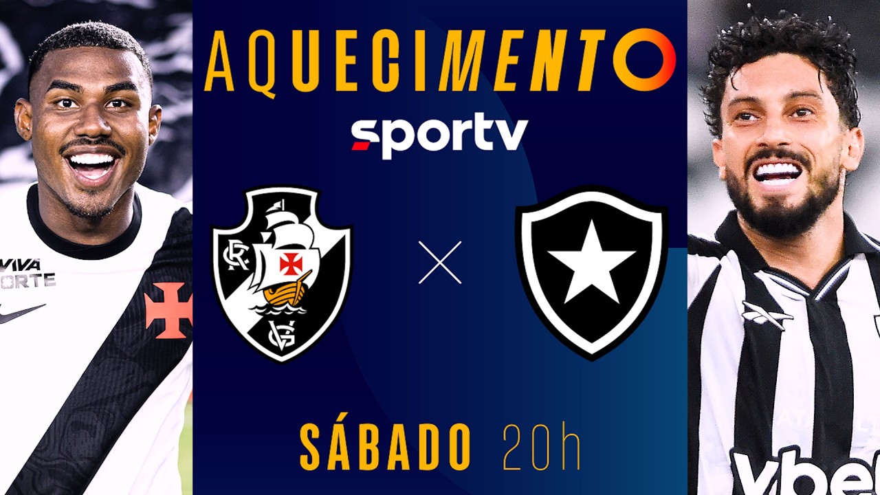 VASCO X BOTAFOGO | AQUECIMENTO AO VIVO | BRASILEIR&Atilde;O 2026 | #live | sportv