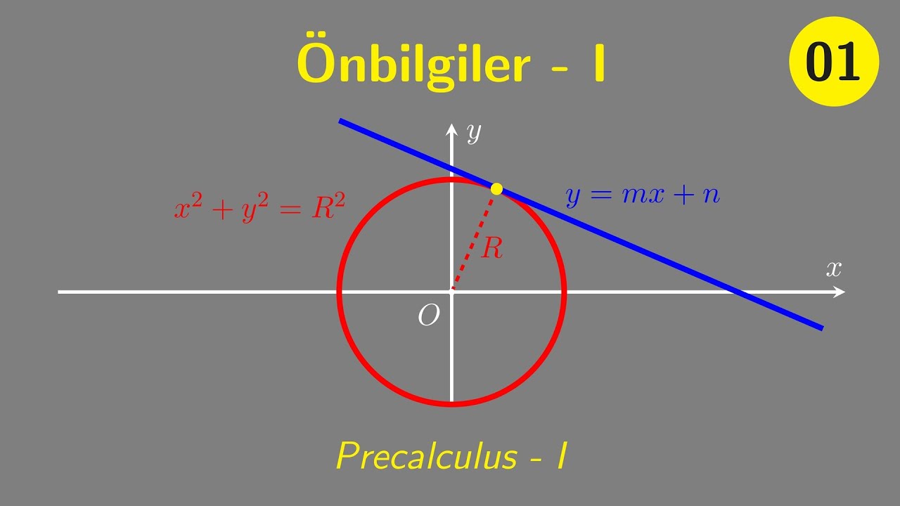 Calculus Dersi İçin Gerekli Lise Matematiği (Precalculus 1)