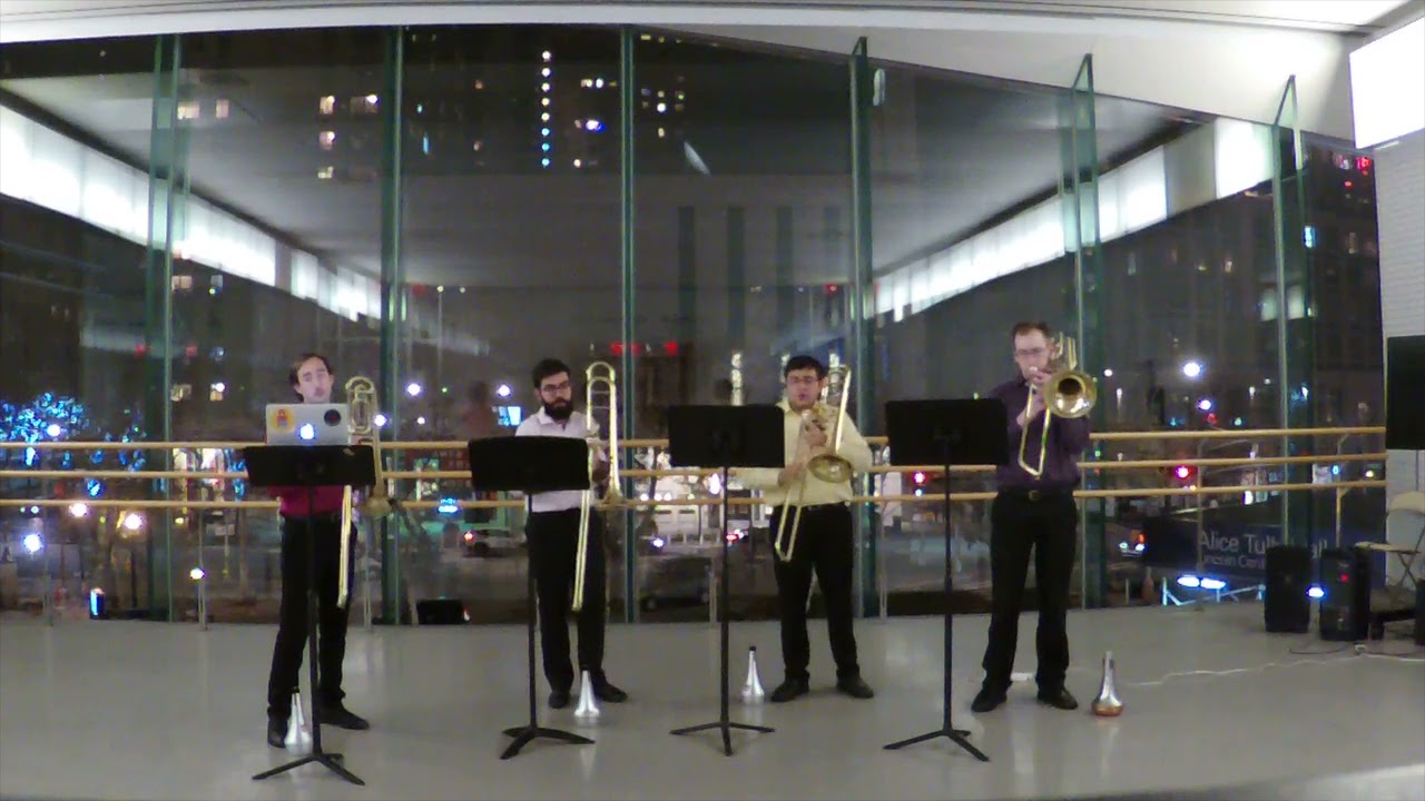 ATW National Trombone Trombone Quartet Competition 2022, Juilliard Trombone Quartet, Trois Pieces