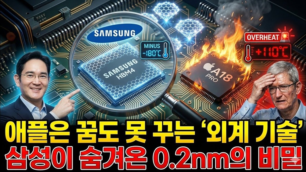 반도체 발열 이제 끝! 애플은 안되는 삼성이 숨겨온 쿨~한 기술! 삼성의 히든카드 공개합니다!