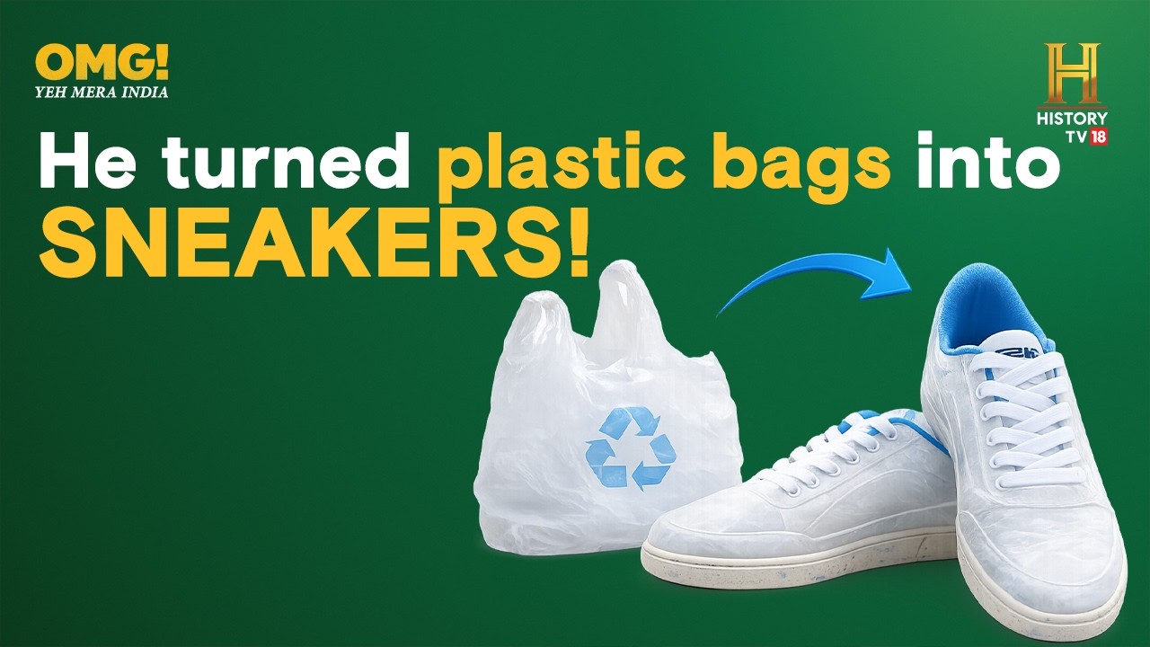 He found a way to make shoes from plastic waste. #OMGIndia S08E07 Story 4