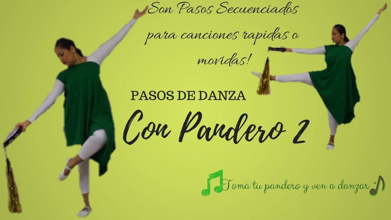 PASOS  DE DANZA con pandero 2