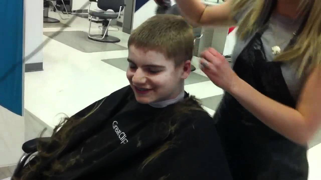 Tyler gets his hair cut