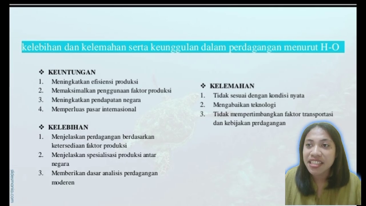 Persentase vidio bisnis internasional, bab 2  teori perdagangan internasional 