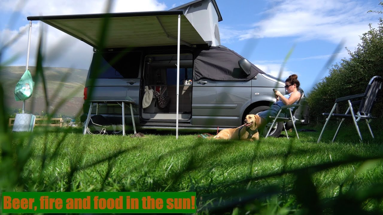 Lake District van camping in summer
