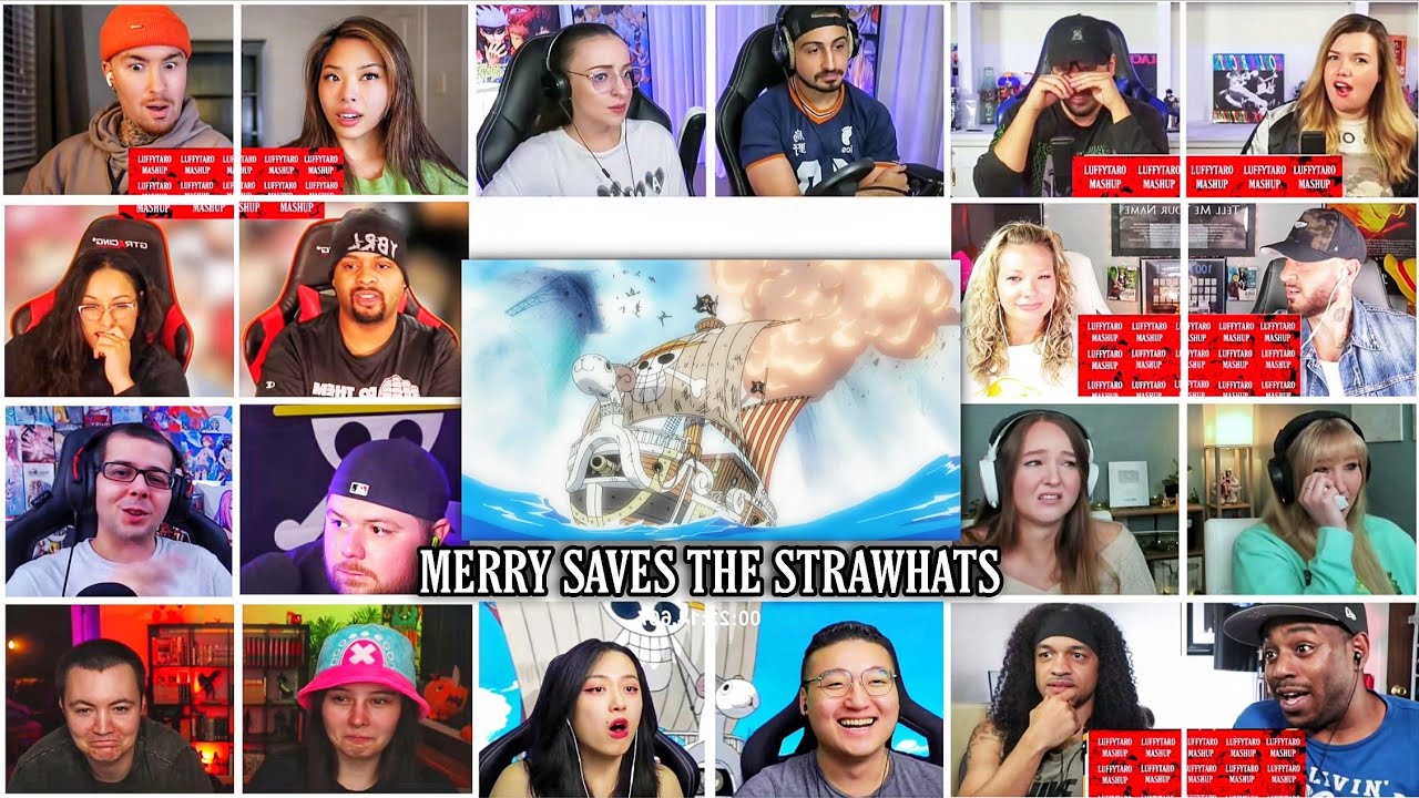 Going Merry Saves The Strawhats Reaction Mashup | One Piece Episode 310