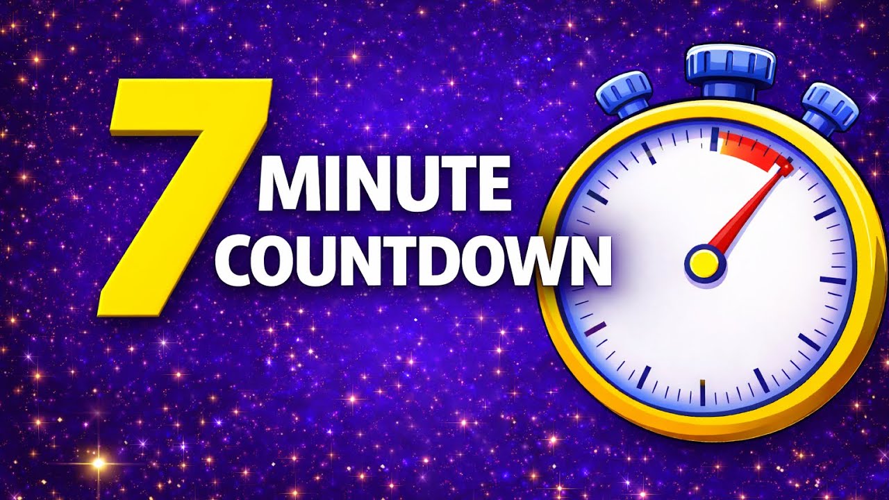 7 Minute Timer | Classroom Countdown Timer for Teachers and Students
