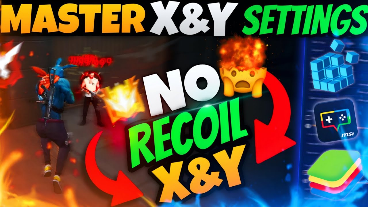 Best SECRET X And Y Sensitivity Settings For No Recoil X&Y Free Fire PC | Bluestacks 5 | Msi 5
