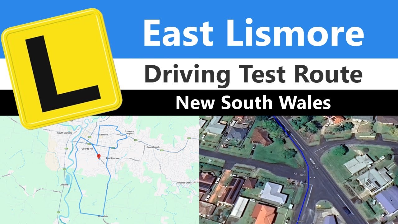 East Lismore Driving Test Route, NSW | Sample Drive & App Download