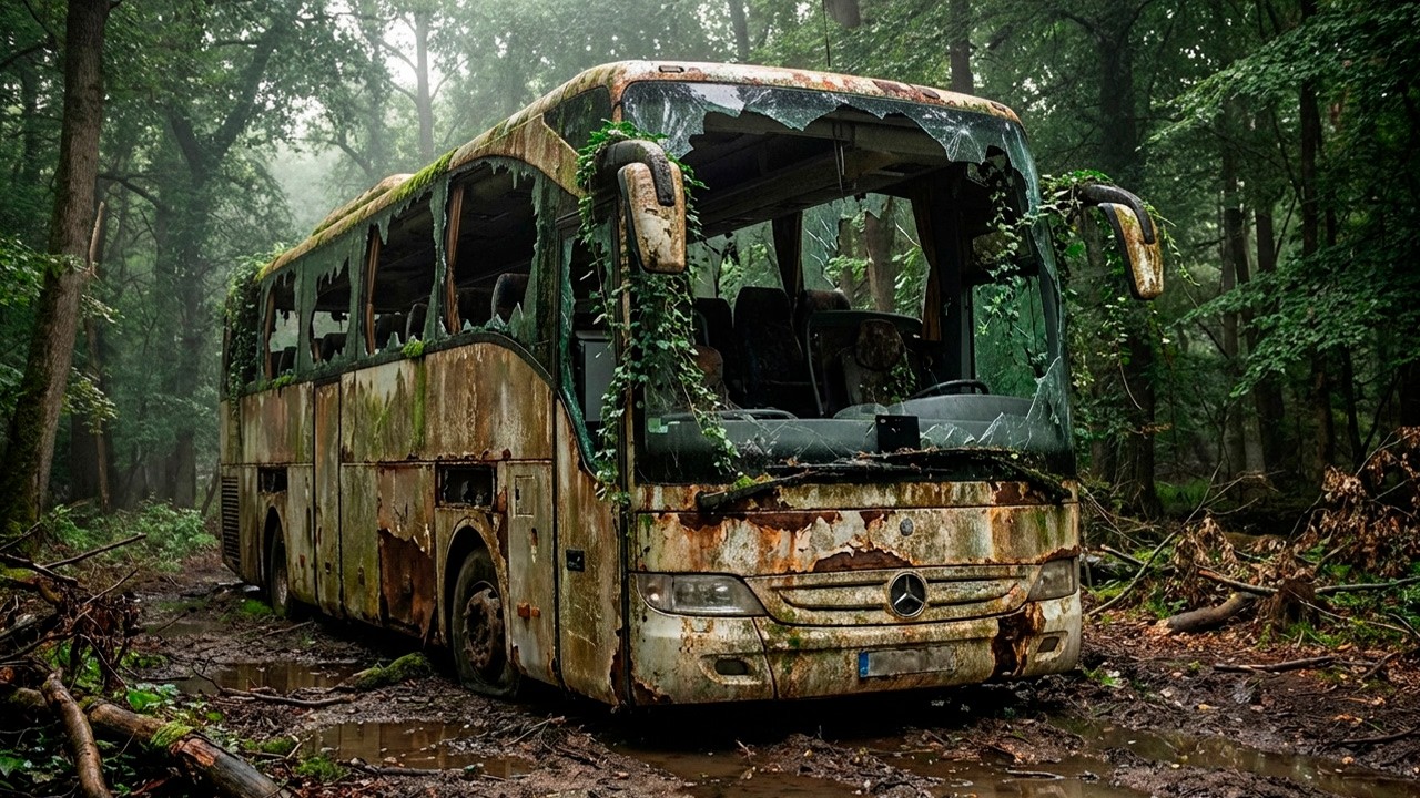 THIS ABANDONED BUS HID A SECRET… 😱 | ASMR Restoration
