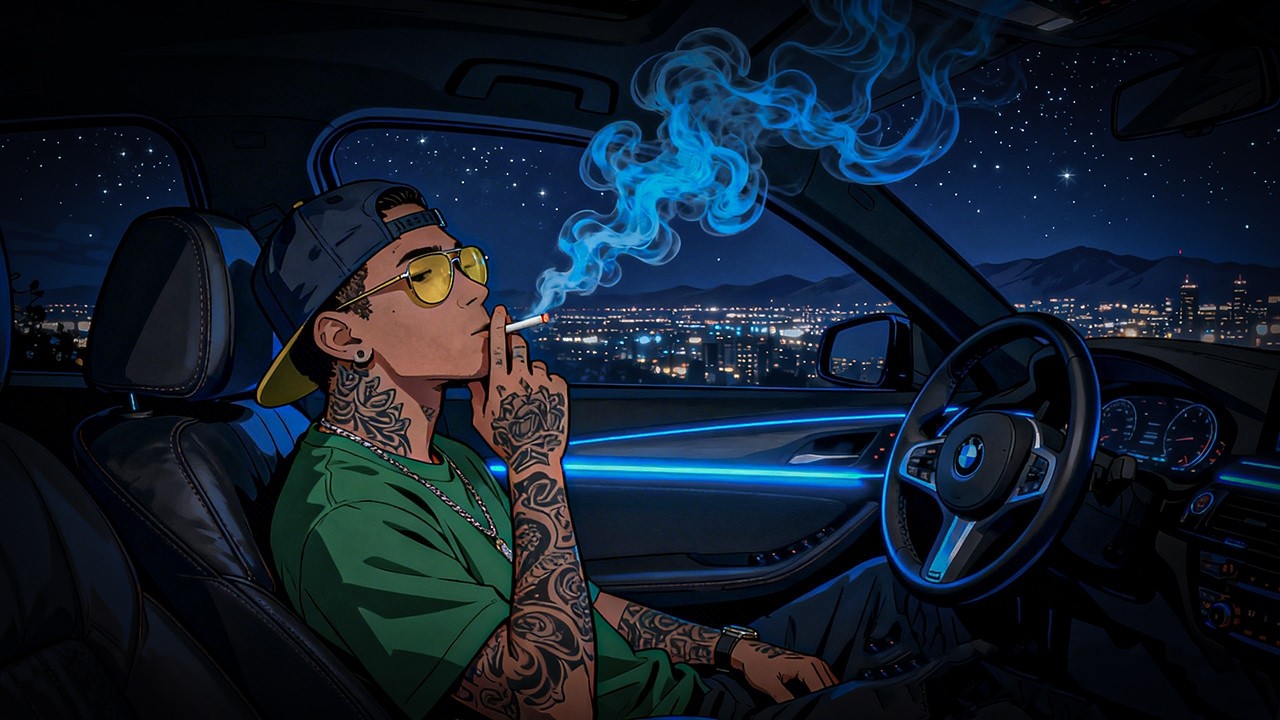 Midnight Highway – Chill Rap Bluesy Vibes | Hip-Hop 420 Music for Stoner