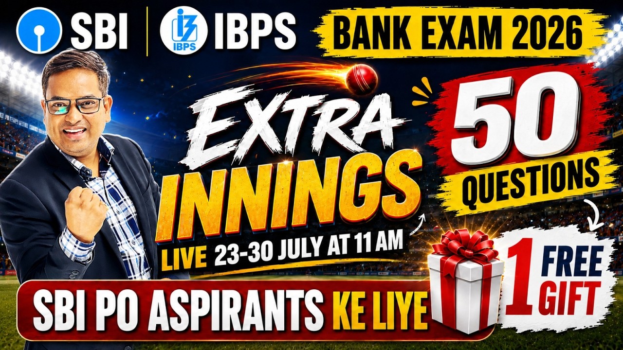 SBI PO & IBPS PO 2026 | English | 50 Most Important Questions | SBI PO Prelims Special Live Class