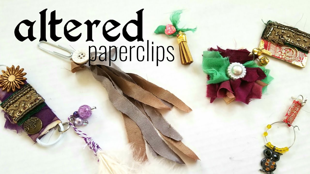 Altered Paperclips | Bohemian Inspired Junk Journal Embellishments