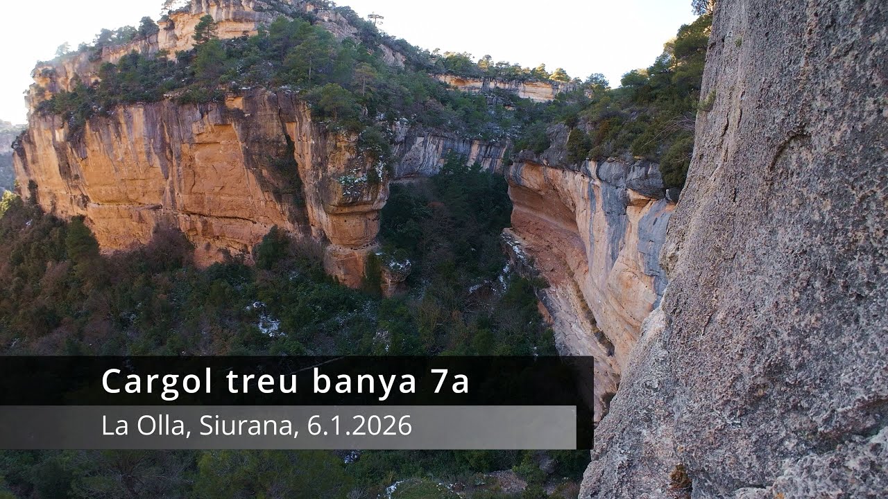 Siurana climbing - Cargol treu banya 7a