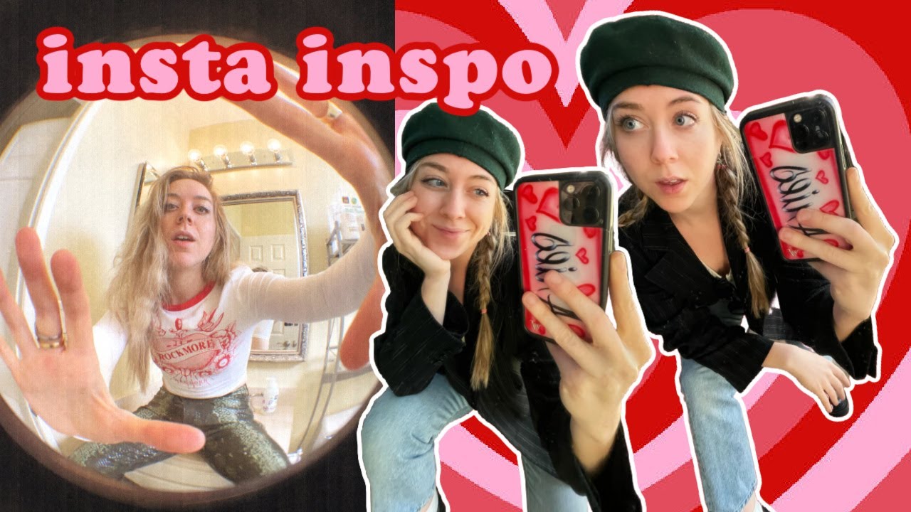TAKING INSTAGRAM PICS AT HOME (ALONE) inspiration + Y2K photo edits
