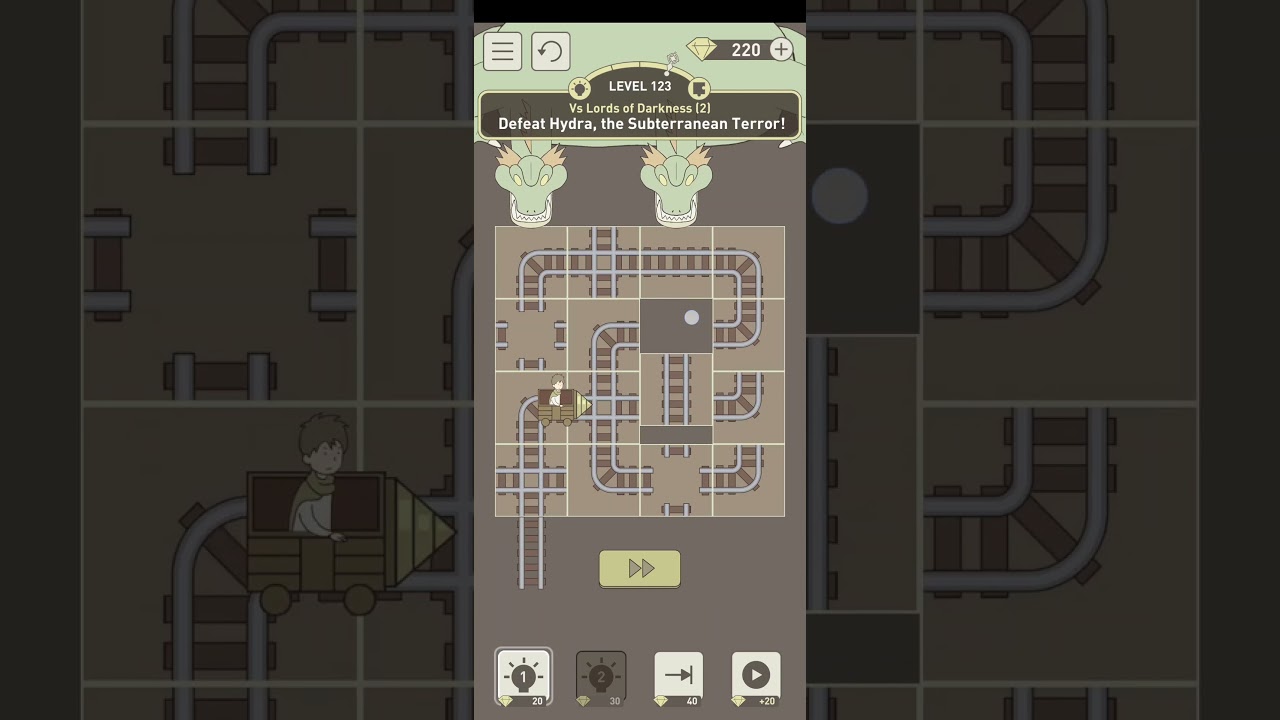 IQ Dungeon 2   Level 123 Vs Lords Darkness2 Defeat Hydra, the Subterranean Terror 