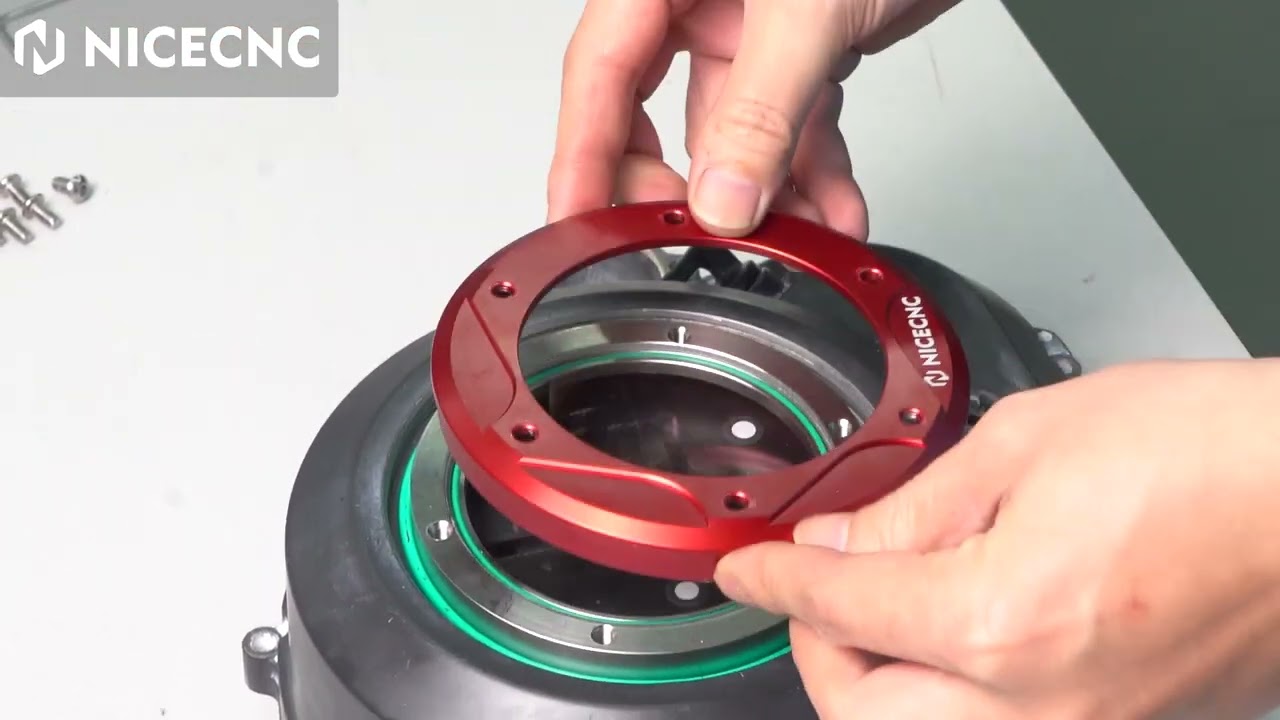 NICECNC | How to install A Brand New Transparent Clutch Cover for KTM Husqvarna GASGAS