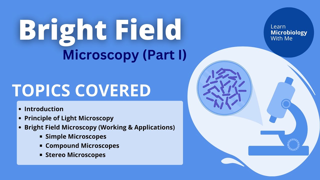 Brightfield Microscopy - Learn Microbiology with Me - Dr. Deepika Malik (Ph.D.)