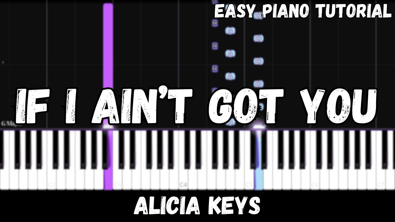 Alicia Keys - If I Ain't Got You (Easy Piano Tutorial)