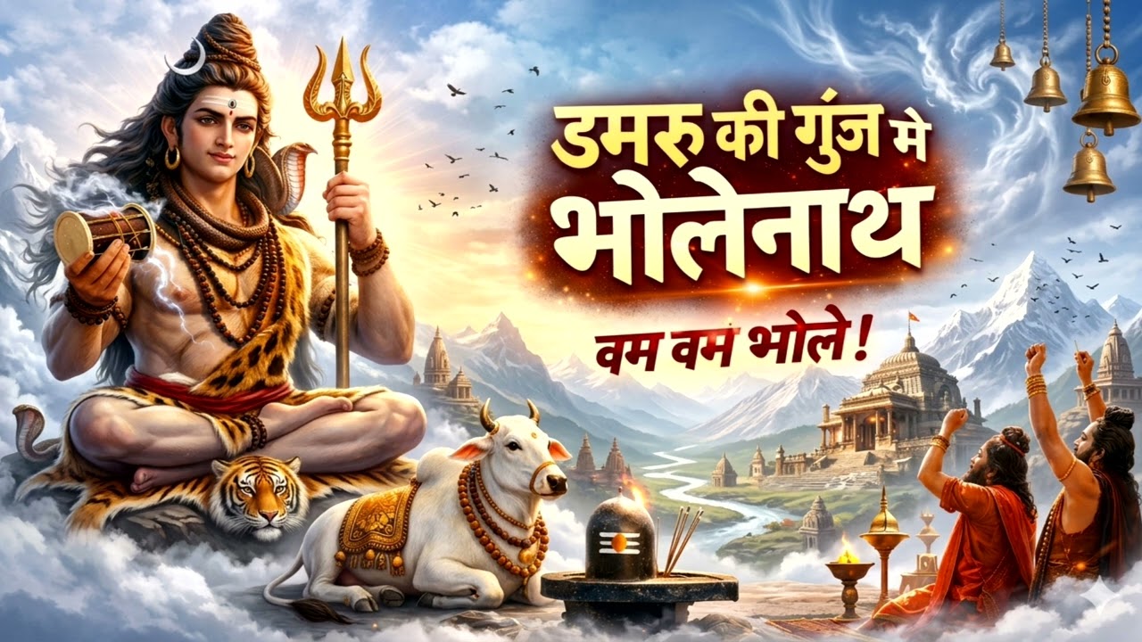 डमरू की गूंज में भोलेनाथ 🔱 | Powerful Shiv Bhakti Song | Har Har Mahadev | Bam Bam Bhole