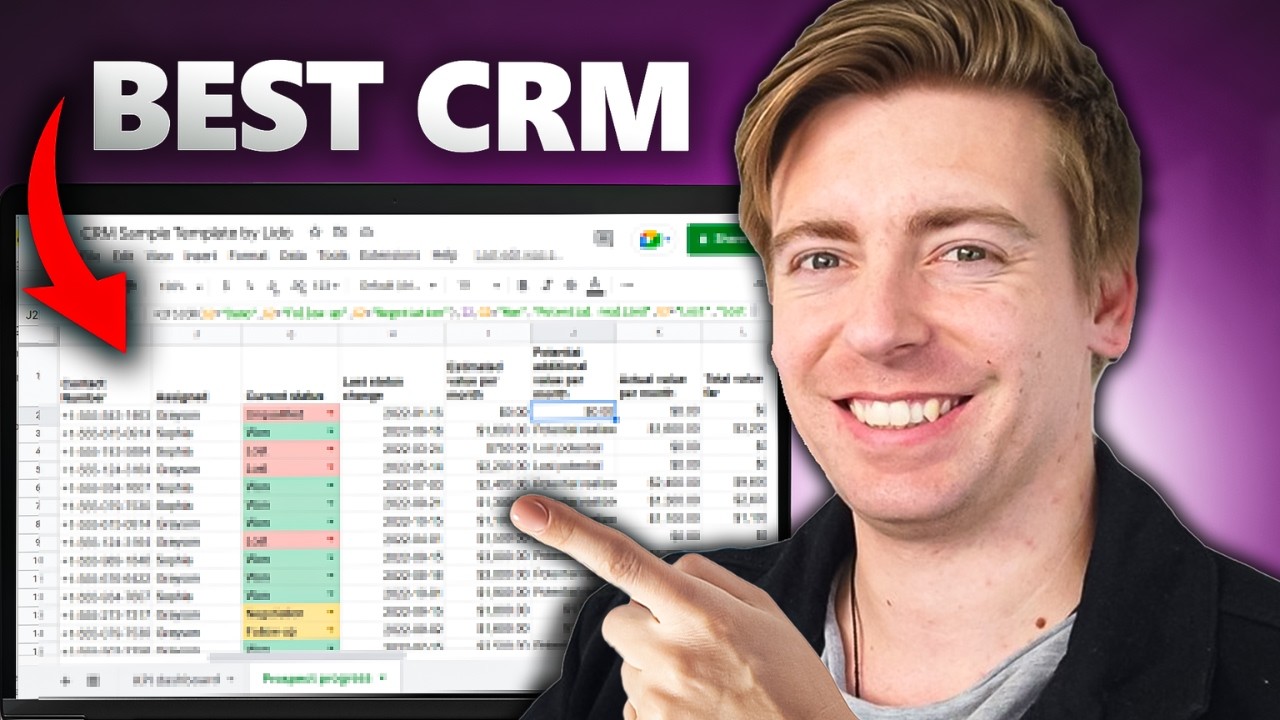 Моя лучшая CRM-система на базе Google Таблиц | Инструменты для email-маркетинга, управления задач...
