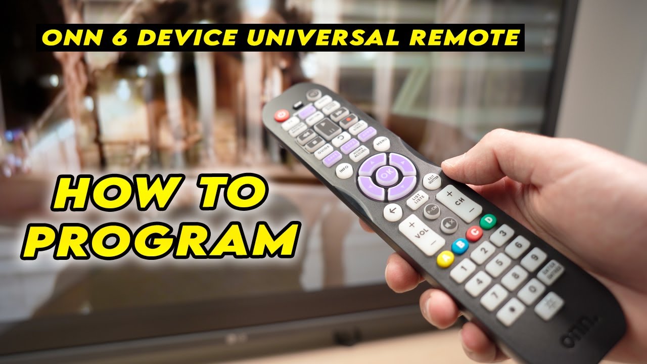 How to Program Your Onn 6 Device Universal Remote Control + CODE LIST