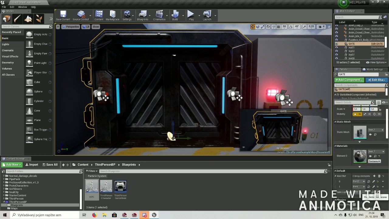 UE4 Tutorial OPEN DOOR when ALL ENEMIES are DEATH  [Help FB community]