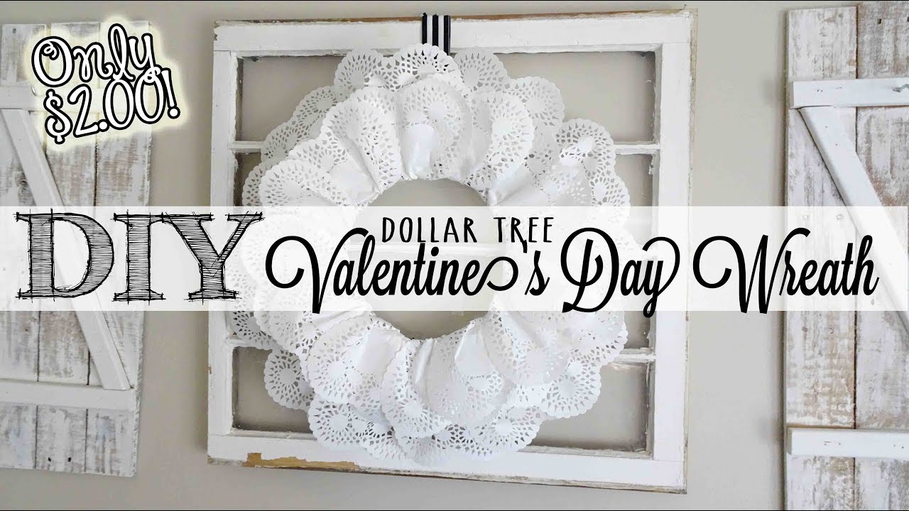 DIY Valentine's Day Wreath | $2.00 Dollar Tree Craft
