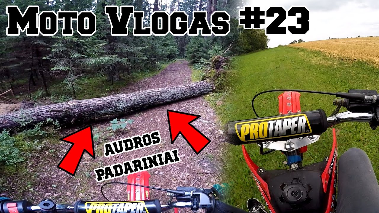Moto Vlogas #23 | Bandom Ieškoti Naujų Vietų. Aplankome Senąjį Miškelį Po Audros Padarinių.