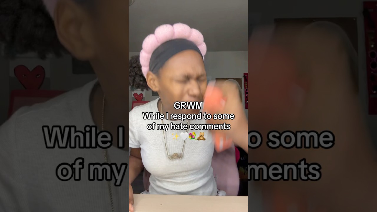 Grwm while I respond to hate comments #grwm #skincare #getreadywithme #makeup #shorts