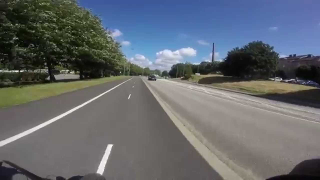 Riding from Frölunda to Haga on a BMX