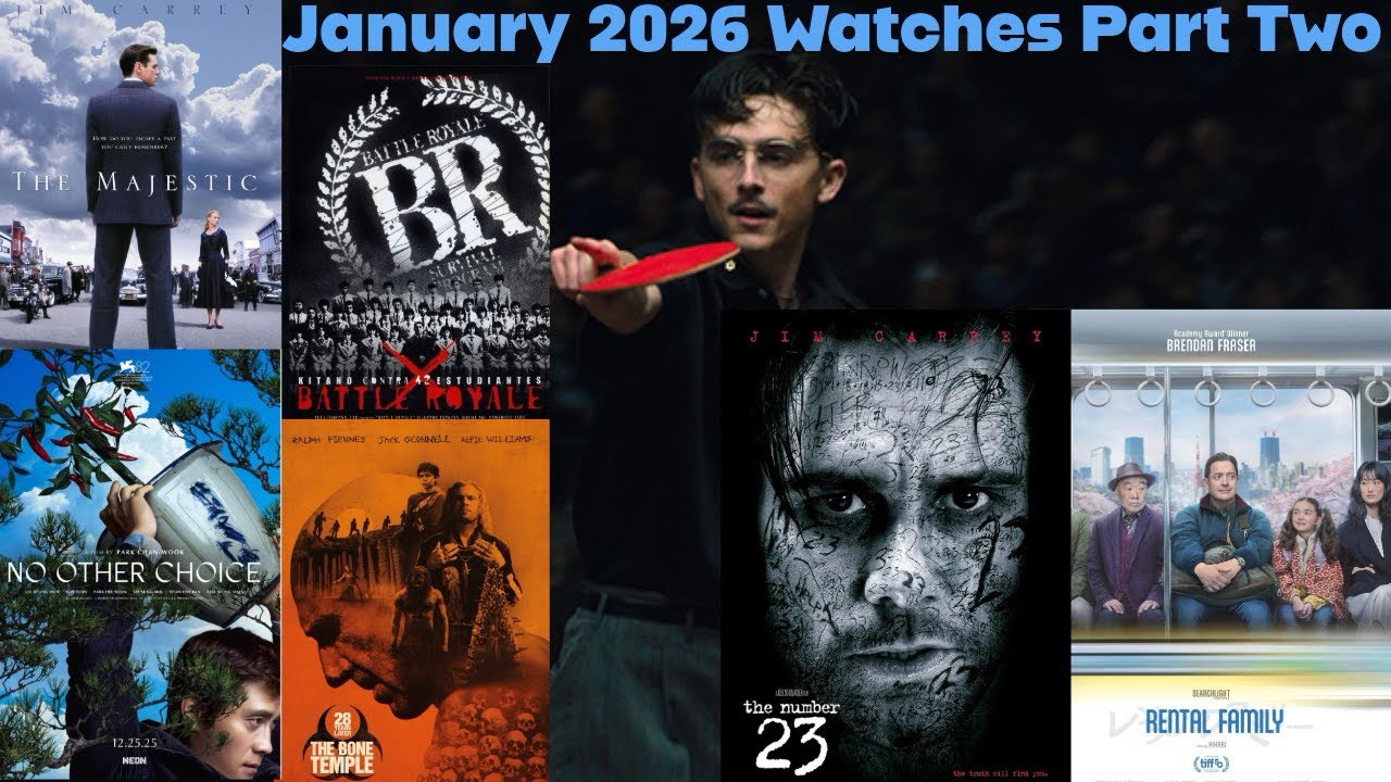 January 2026 Watches Part Two 😀🍿📀🎸🎶 