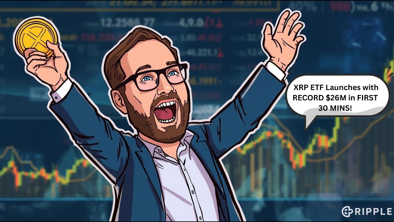 XRP ETF Launches with RECORD $26M in FIRST 30 MINS! Ripple's Brad Garlinghouse Game changer for cryp